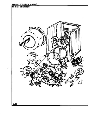 Cylinder & drive (cde20p8dc) (cde20p8dc)