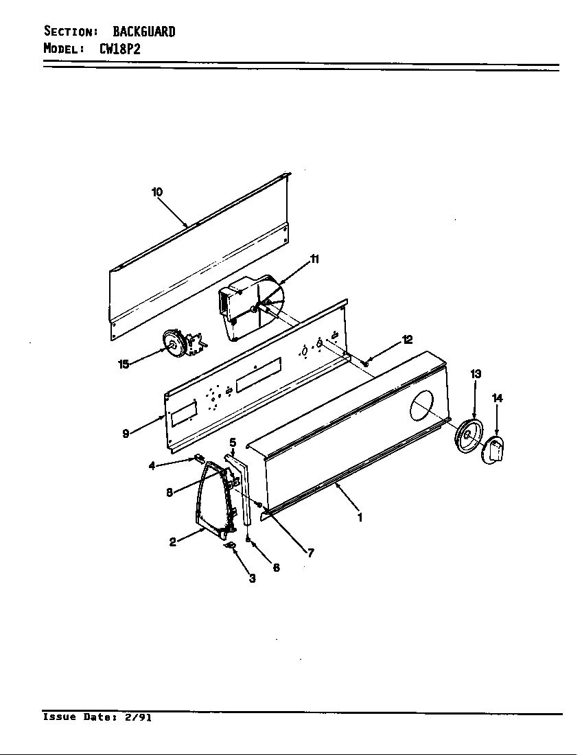 CONTROL PANEL (REV. B-F)