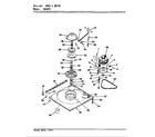 Crosley CW18P2H base & drive diagram