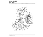 Crosley CW20P8WC base & drive diagram