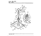Crosley CW18P2AC base & drive diagram