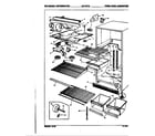 Crosley CNT19T6A/9C50A fresh food compartment diagram