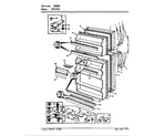 Crosley CNT19T6/9C50B doors diagram