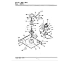 Crosley CW20P5HC base & drive (cw20p5ac) (cw20p5wc) diagram