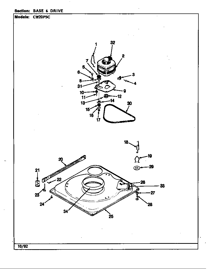 BASE & DRIVE (REV. A-E)