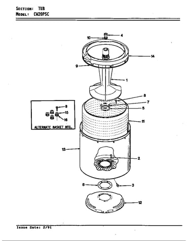 Tub (cw20p5ac) (cw20p5wc)