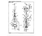 Crosley CW20P5W transmission & related parts (rev. f-k) diagram