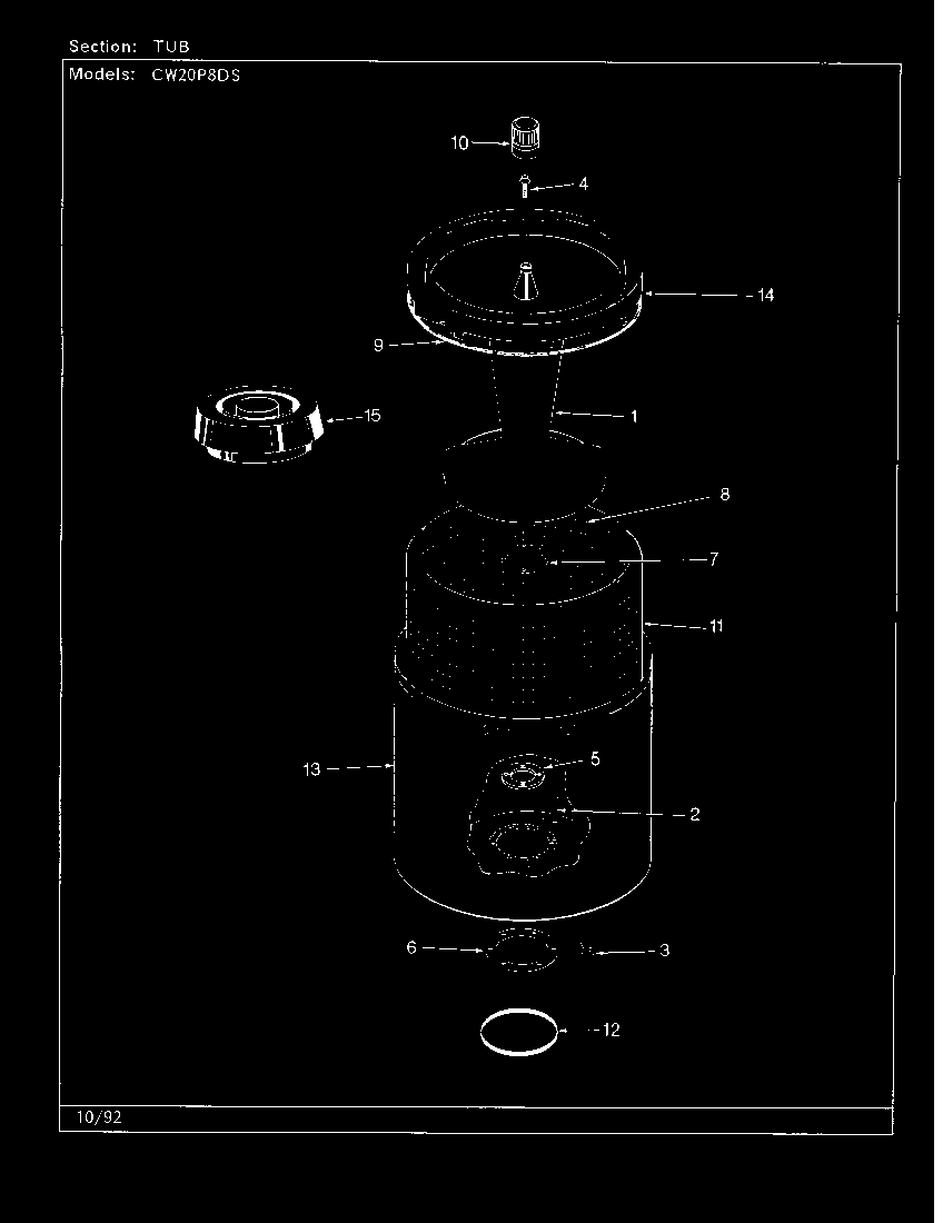 Tub (cw20p8ds)(rev. a-d) (cw20p8ds)