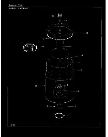 Tub (cw20p8ds)(rev. a-d) (cw20p8ds)