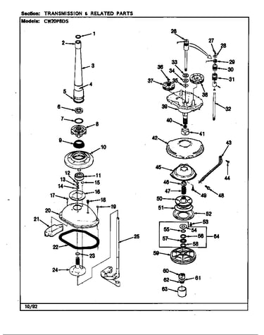 Transmission (cw20p8ds)(rev. a-d) (cw20p8ds)