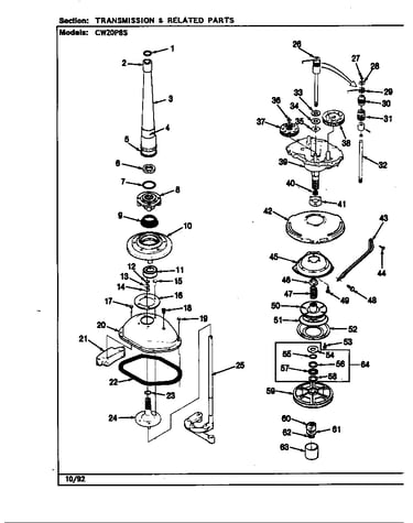 Transmission (cw20p8*s)(rev. a-e) (cw20p8as) (cw20p8hs) (cw20p8ws)