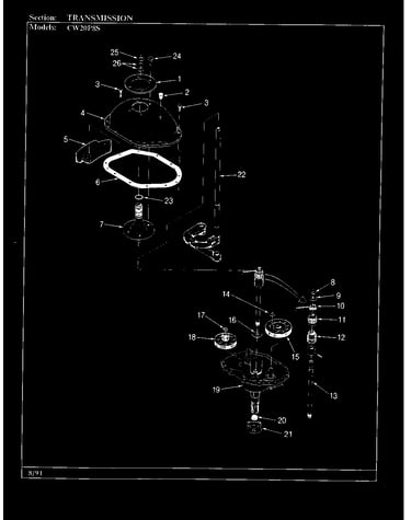 Transmission (cw20p8*s)(orignal) (cw20p8as) (cw20p8ws)