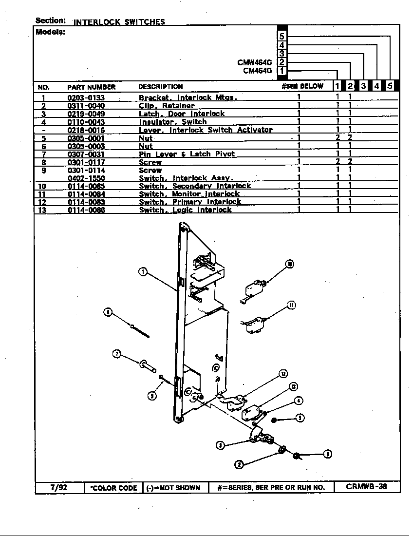 Interlock switches