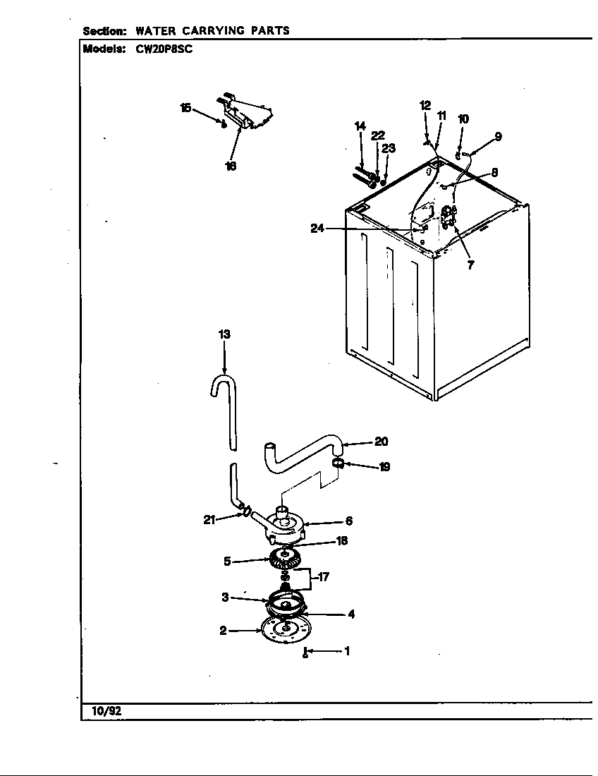 WATER CARRYING (CW20P8*SC)(REV. A-E) (CW20P8ASC) (CW20P8WSC)