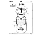 Crosley CW20M6 tub (orig. rev. a-b) diagram