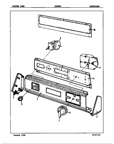 Control panel (orig. rev. a-b)
