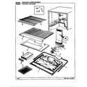 Crosley CNT19V8IM/BC55A freezer compartment diagram