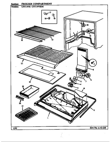 Freezer compartment