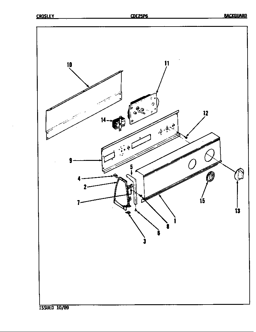 Control panel (orig. rev. a-c)