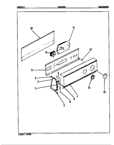 Control panel (orig. rev. a-c)