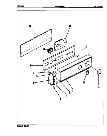 Control panel (orig. rev. a-c)