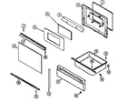 Crosley CE3537XUW door/drawer (serial prefix 28) diagram