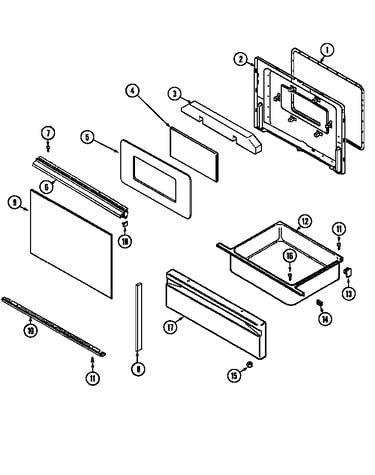 Door/drawer (serial prefix 28)