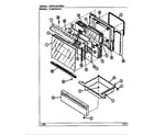 Crosley CC3872XRW door/drawer diagram