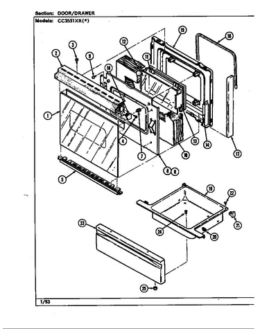 Door/drawer (cc3531xr*) (cc3531xra) (cc3531xrw)