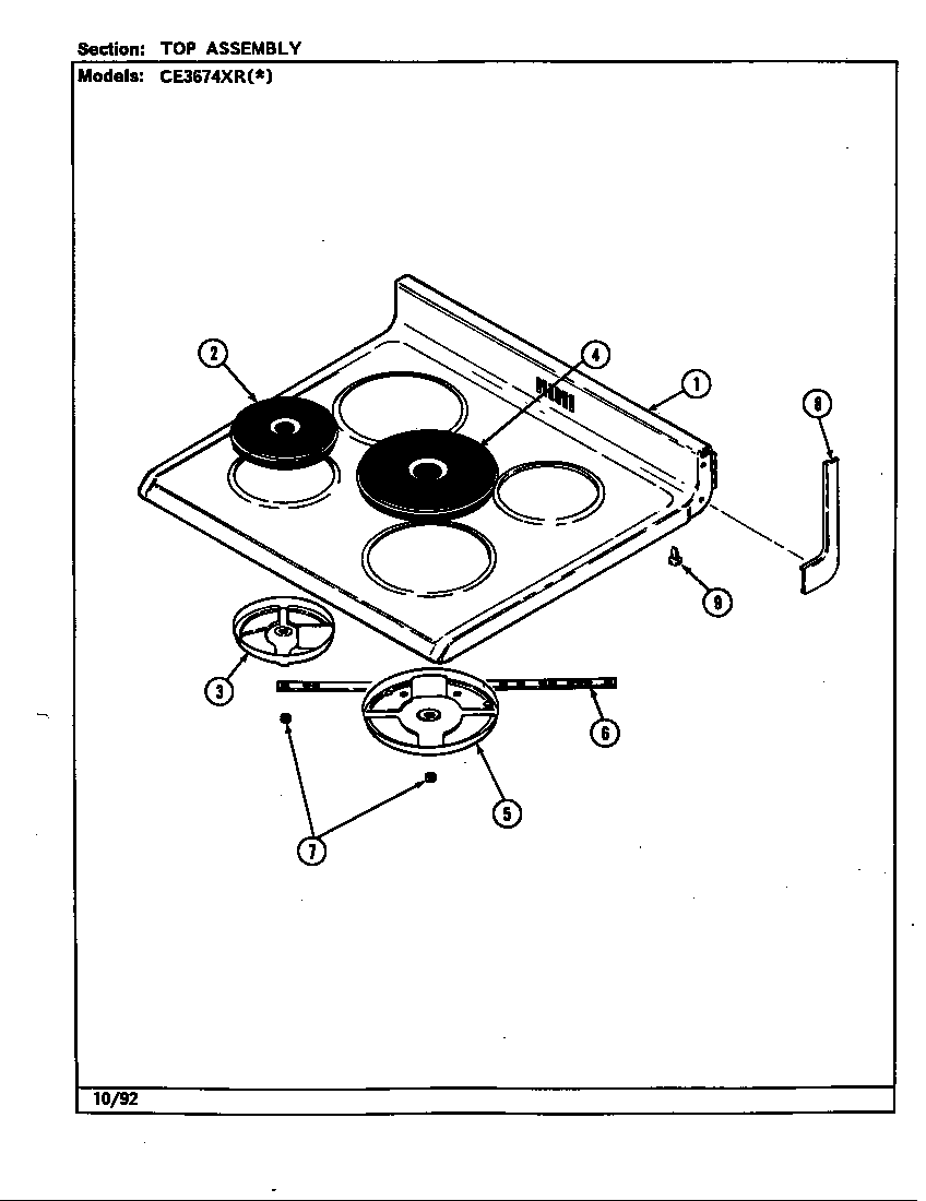 Top assembly