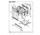 Crosley CE3674XRW door/drawer diagram