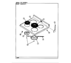 Crosley CE3875XRA top assembly diagram
