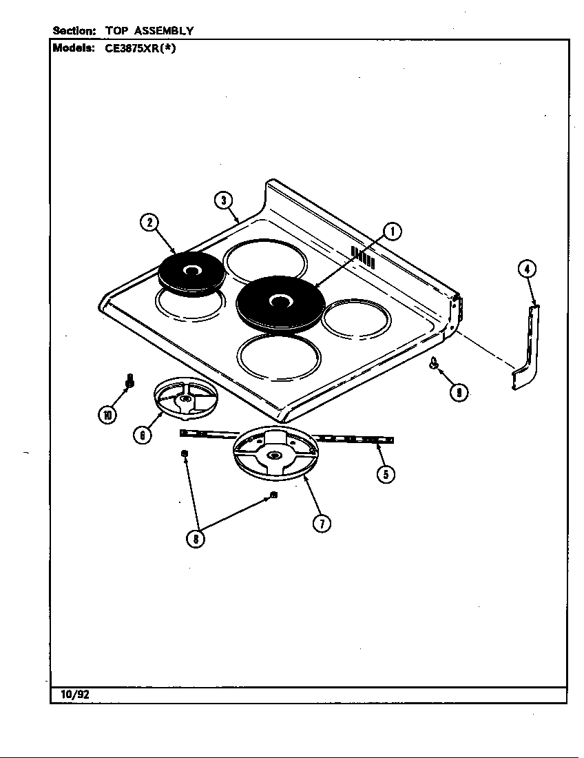 Top assembly
