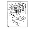 Crosley CE3875XRW door/drawer diagram