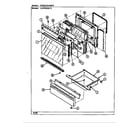 Crosley CG3478XRW door/drawer diagram