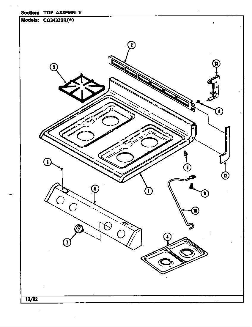 Top assembly