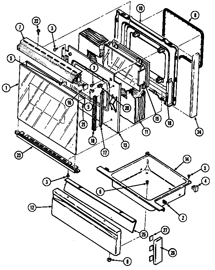 DOOR/DRAWER (CG3432XR*) (CG3432XRA) (CG3432XRW)