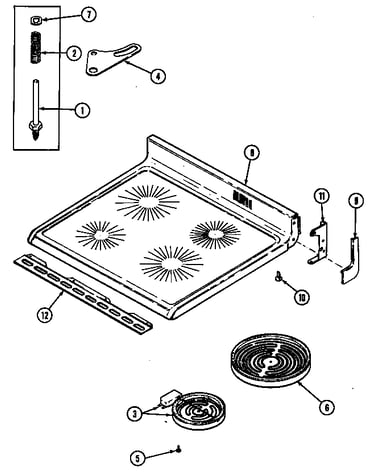Top assembly (ce3878vrv) (ce3878vra) (ce3878vrw) (ce3878xrb)