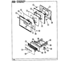 Crosley CGA3D6CSVK-1 door/drawer diagram