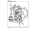 Crosley CG3110PPW oven diagram