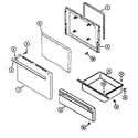 Crosley CE3510PPW door/drawer (ce3510pp*) (ce3510ppa) (ce3510ppw) diagram