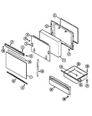Door/drawer (sra/srw serial 49) (ce3832sra) (ce3832srw)