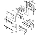 Crosley CE3832XRA door/drawer (xra/xrw serial 34) (ce3832xra) (ce3832xrw) diagram
