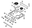 Crosley CE3520SRW top assembly/control panel (ce3500pp*) (ce3500ppa) (ce3500ppw) diagram