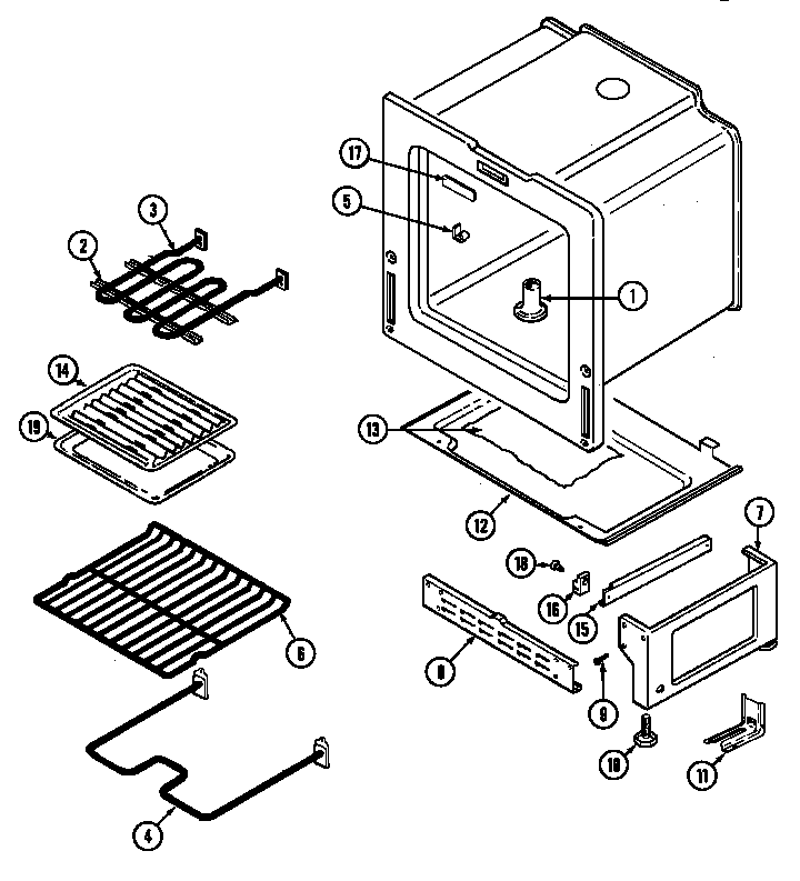 OVEN/BASE (CE3520SR*) (CE3520SRA) (CE3520SRW)