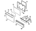 Crosley CE3500PPW door/drawer (ce3500pp*) (ce3500ppa) (ce3500ppw) diagram