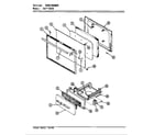 Crosley CGA3D3X door/drawer diagram