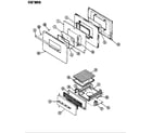 Crosley CGA3D3WK door/drawer diagram