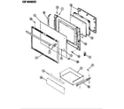 Crosley CEW4D59CO door/drawer diagram