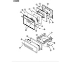 Crosley CGA3D6CLVK door/drawer diagram
